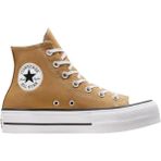 Converse Chuck Taylor All Star Lift Kadın Günlük Kahverengi Platform Sneaker Nefes Alabilir Yapı - Sarı