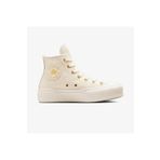 converse Chuck Taylor All Star Lift Kadın Krem Deri Platform Sneaker