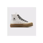 converse Chuck Taylor All Star Lift Kadın Krem Süet Platform Sneaker