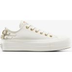 Converse Chuck Taylor All Star Lift Platform Buckle Kadın Sneaker Ayakkabı - 001-Beyaz