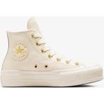 Converse Chuck Taylor All Star Lift Unisex Krem Deri Platform Sneaker.286