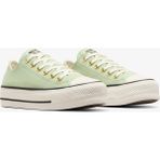 Converse Chuck Taylor All Star Lift Unisex Yeşil Süet Sneaker - 389-Yeşil