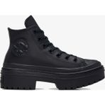 Converse Chuck Taylor All Star Lugged Heel Kadın Siyah Deri Platform Sneaker - 001-Siyah