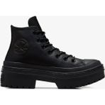 Converse Chuck Taylor All Star Lugged Heel Waterproof Kadın Siyah Deri Platform Sneaker - 001-Siyah