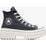 Converse Chuck Taylor All Star Lugged Lift Unisex Lacivert Deri Platform Bot Hafif ve Esnek Taban - 094-LACİVERT