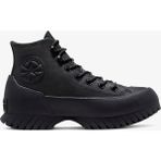 Converse Chuck Taylor All Star Lugged Winter 2.0 Hi Platform Siyah Deri Sneaker - 001-Siyah