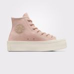 Converse Chuck Taylor All Star Modern Lift Platform Mono Suede Kadın Pembe Sneaker - 659-Pembe