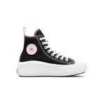 Converse Chuck Taylor All Star Move Canvas Platform Çocuk Sneaker, 39 EU, 393593_10_39, Siyah, Kız çocuk