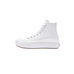 Converse Chuck Taylor All Star Move Platform Foundational Leather kadın spor ayakkabısı, Beyaz Siyah Beyaz, 39.5 EU