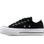 Converse Chuck Taylor All Star Platform Canvas Low Top Kadın Günlük Spor Ayakkabı Siyah 39