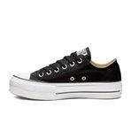Converse Chuck Taylor All Star Platform Canvas Low Top Kadın Günlük Spor Ayakkabı Siyah 40