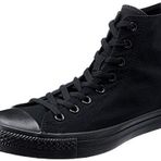 Converse Chuck Taylor All Star - Spor Ayakkabı Unisex, tuval, yüksek boyunlu modeli (Siyah/Beyaz), 37 AB