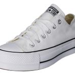 Converse Chuck Taylor Öküz CTAS Asansör Tuval Ayakkabı Kadın Spor, Beyaz (Beyaz/Garnet/Donanma 102), 40 AB