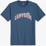 Converse Classic Erkek Grafik Baskılı Mavi T-Shirt - XL - 480-Mavi