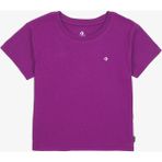 Converse Classic Kadın Slim Fit Cropped Mor T-Shirt - 570-MOR