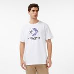 Converse Classic Unisex Beyaz T-Shirt - 2XL - 102-Beyaz