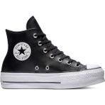 Converse CTAS LIFT HI BLACK/BLACK/WHITE Siyah Spor Ayakkabı Erkekler İçin Nefes Alabilir Yapı Koşu ve Yürüyüş İçin İdeal
