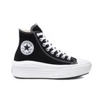Converse Ctas Move Hi Kadın Günlük Ayakkabı 568497C Siyah-Siyah-36 siyah