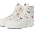 Converse Kadın Chuck Taylor All Star High-top Platform Sneaker, Vintage Beyaz/Horizon Pembe/Ak balıkçıl, 40 EU