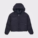 Converse Kadın Kapüşonlu Siyah Şişme Mont.001 - XL