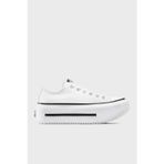 Converse Logolu Tırtıklı Platform Taban Sneaker Bayan Ayakkabı A15491C 102 BEYAZ-SİYAH