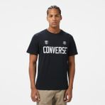 Converse Retro Chuck Soccer Erkek Baskılı Siyah T-Shirt - 001-Siyah