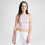 Converse Ribbed Knit Kadın Pembe T-Shirt - L