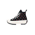 Converse Run Star Hike Platform Kiraz Tekstil Spor Ayakkabı, Siyah/Kırmızı, 6 Women/4 Men