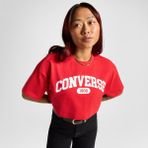 Converse Sporty Cropped Kadın Kırmızı T-Shirt - L