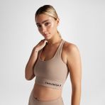 Converse Wordmark Kadın Kahverengi Bra Top Nefes Alabilir Kumaş ile Şık Tasarım ve Günlük Kullanım İçin - XS - Kahverengi - Kahverengi - Kahverengi