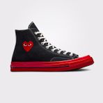 Converse x Comme Des Garçons Play Chuck 70 Unisex Siyah Bilekli Sneaker - 001-Siyah