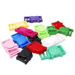CooBigo 25 adet 3/8" (11 mm) Kedi Başı Plastik Güvenlik Kopma Tokaları Sütyen Kedi Köpek Tasması Paracord FLC124(Mix-s)