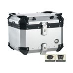 Coocase - Alüminyum Motosiklet Arka Çanta 45 Litre - Gray