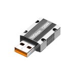 Coofbe 120W 10GBPS Veri Aktarım Type-C To USB Çevirici Dönüştürücü Macbook iPad Dönüştürücü 120W Şarj - Gümüş