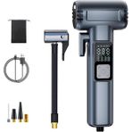 Coofbe 150PS 6000MAH 4in1 Emniyet Kemer Kesici Cam Kırıcı Araç Lastik Şişirme Pompası Komprosor Powerbank - Amber