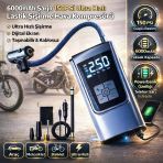 Coofbe 150Psi 6000Mah Şarjlı Otomatik Araç Lastik Şişirme Pompası Ve Powerbank Araç Lastik Hava Kompresörü