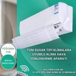 Coofbe Delikli Yapışkanlı Ayarlanabilir Klima Hava Yönlendirici Aparat Klima Aparatı Siperlik Yön Aparatı