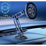 Coofbe Güçlü Metal Magsafe Uyumlu 360 ° Dönebilen Araç İçi Telefon Tutucu Masaüstü Telefon Tutucu Stand