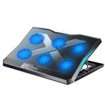Coofbe Led Isikli Ultra Sessiz 6 Adet Sogutma Fanli Laptop Sogutucu Yukseklik Ayarli Laptop Standi