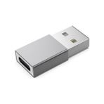 Coofbe Mini USB To Type C Çevirici Dönüştürücü Adaptör, 5A Ultra Hızlı Şarj ve Data Aktarım - Gri