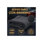 coofbe Profesyonel 60x90CM 1200GSM Ultra Kalın Mikrofiber Araç Kurulama Havlusu Oto Yıkama Bezi Kuru