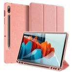 Coofbe Standlı Kalem Yerli Samsung Galaxy Tab S8 Plus X800-X806 Katlanabilir Uyku Modlu Tablet Kılıf
