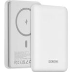 Coofbe Super Şarj Magnetic Magsafe 20W 5000MAH Powerbank Iphone 14 13 12 11 Pro Max Şarj Ultra Ince - Beyaz