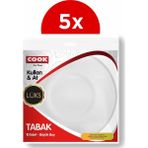 Cook 10'lu Lüks Plastik Tabak Büyük Büyük 5'li Paket
