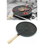 Cook Case Çift Taraflı Gözleme Tavası Granit Kaplama 32 cm Siyah Renk 1 Adet