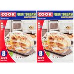 Cook Fırın Torbası Standart Boy 25 x 38 cm (8 Adet/Kutu içi) 2li paket