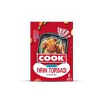 Cook Fırın Torbası, Standart Boy, 25 x 38 cm, 8 Yaprak, Polyester Telli