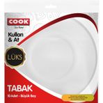 Cook Lüks Büyük Boy 10 Adet Plastik Tabak