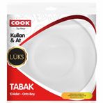 Cook Lüks Orta Boy 10 Adet Plastik Tabak