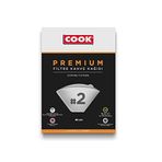 COOK Premium Filtre Kahve Kağıdı - Ebat 2, 80 adet